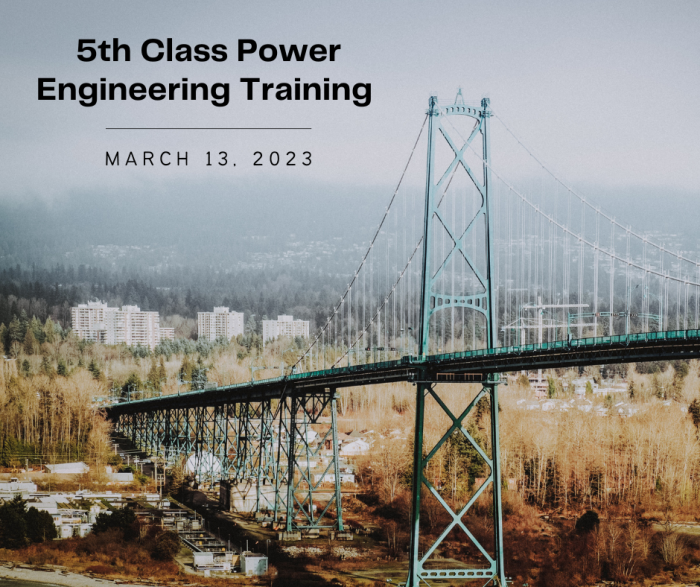 5th  Class Power Engineering Training
